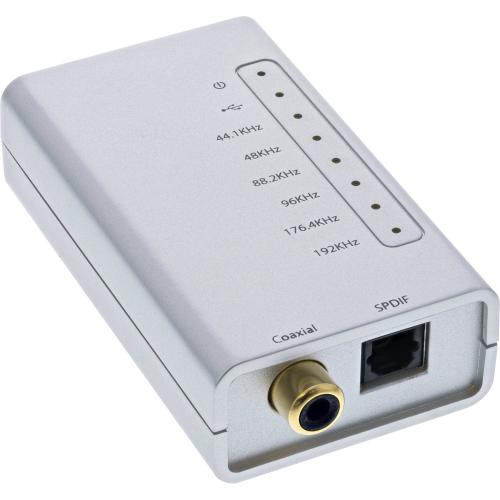 Preview: USB HD Audio Adapter – USB HiFi zu Digital Coax, Toslink & I2S Audio Konverter