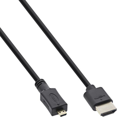 HDMI 2.0b Superslim Kabel 4K/60 Hz, HDMI-A auf Micro-HDMI-D