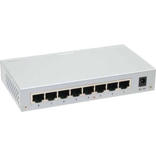 Preview: 8-Port Gigabit Switch, Metallgehäuse, Desktop