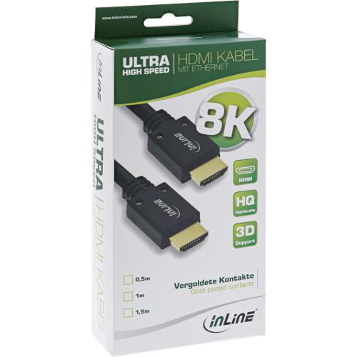 Preview: InLine® HDMI 2.1 Ultra High Speed Kabel, 8K4K, Stecker Stecker