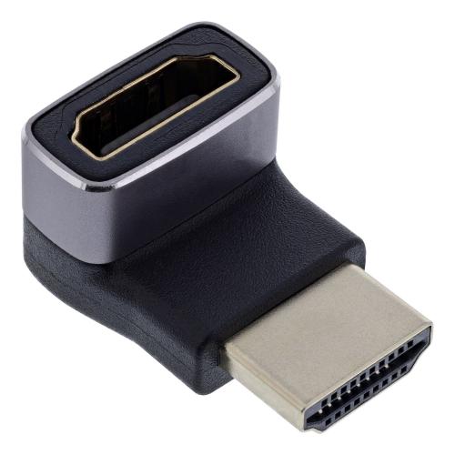 Preview: HDMI Winkeladapter 8K UHD – HDMI A Stecker auf Buchse, 90° oben