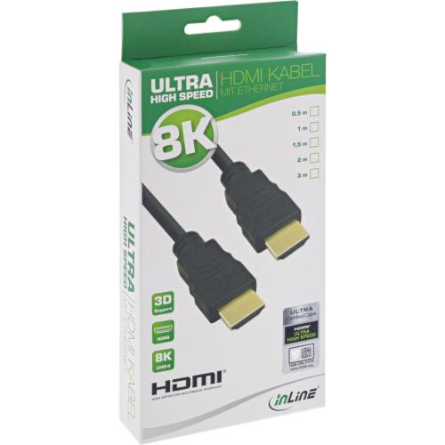 InLine® HDMI 2.1 Ultra High Speed Kabel, Zertifiziert, 8K4K, Stecker Stecker