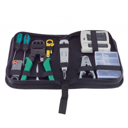 Netzwerk-Werkzeugset für RJ45-Installation – 10-teilig mit Tasche