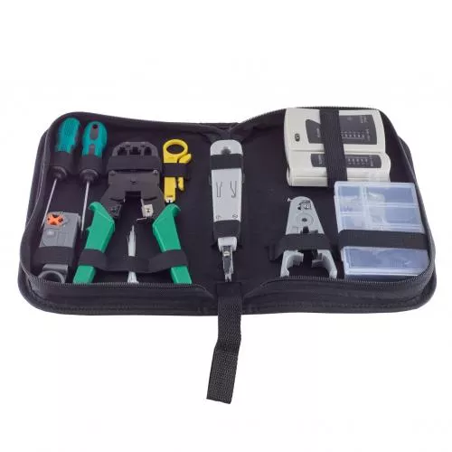 Netzwerk-Werkzeugset für RJ45-Installation – 10-teilig mit Tasche