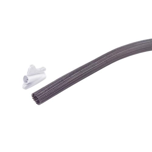 Flexibler Kabelkanal / Kabelschlauch – 3,75 m – Ø 13 mm – Schwarz – inkl. Einziehwerkzeug