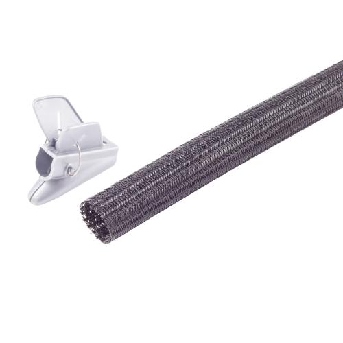 Flexibler Kabelkanal / Kabelschlauch – 3,75 m – Ø 19 mm – Schwarz – inkl. Einziehwerkzeug