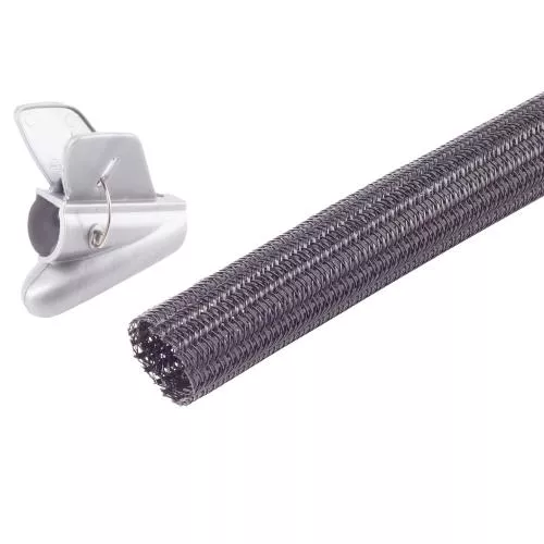 Flexibler Kabelkanal / Kabelschlauch – 3,75 m – Ø 25 mm – Schwarz – inkl. Einziehwerkzeug