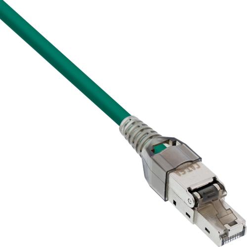 Preview: RJ45 Stecker Cat.6A geschirmt, werkzeuglos für starre Verlegekabel