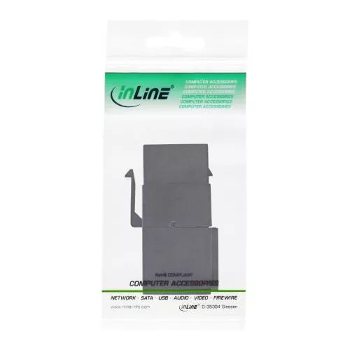 USB 2.0 Keystone-Modul Snap-In, Buchse/Buchse, 90° gewinkelt, schwarz