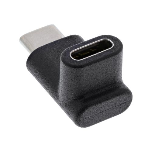 Preview: InLine® USB 3.2 Gen.2 Adapter USB-C Stecker an C Buchse oben/unten gewinkelt