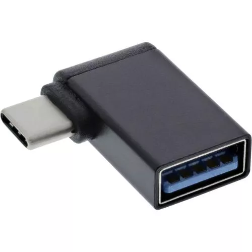 InLine® USB 3.1 Adapter OTG Typ C Stecker an A Buchse 90° gewinkelt (Gen.1)