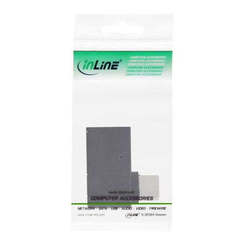 InLine® USB 3.2 Gen.2 Adapter USB-C Stecker an A Buchse 90° gewinkelt OTG