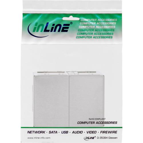 Preview: RJ45-Kupplung Cat.6, geschirmt, Metallgehäuse