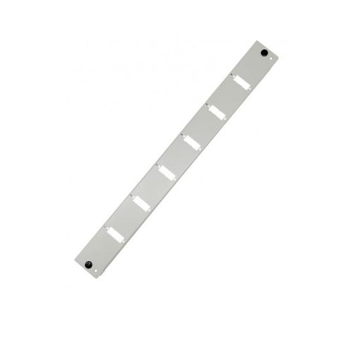 Frontblende für 19" LWL-Spleißbox 1 HE, 6× SC Duplex / LC Quad