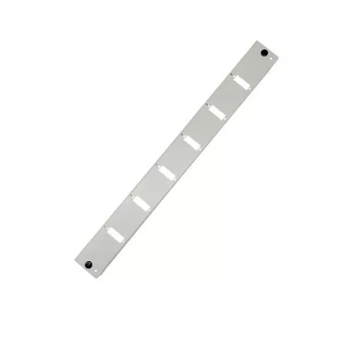 Frontblende für 19" LWL-Spleißbox 1 HE, 6× SC Duplex / LC Quad