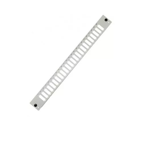 Frontblende für 19" LWL-Spleißbox 1 HE, 24× SC Duplex / LC Quad