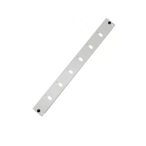 Frontblende für 19" LWL-Spleißbox 1 HE, 6× LC Duplex / SC / E2000 / LSH