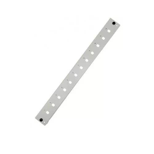 Frontblende für 19" LWL-Spleißbox 1 HE, 12× ST / FC Simplex