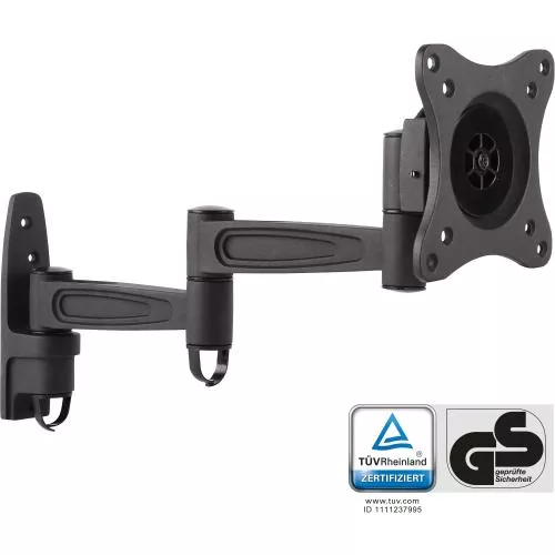 InLine® Wandhalterung für TFT bis 68cm (27") max. 15kg 2-teiliger Arm