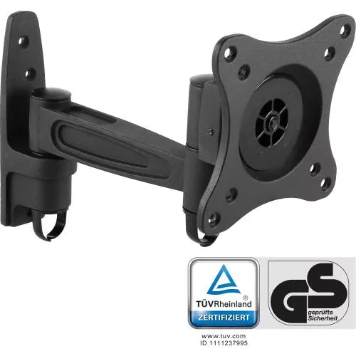 InLine® Wandhalterung für TFT bis 69cm (27") max. 15kg einteiliger Arm