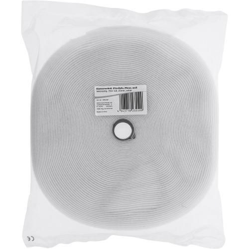 Preview: Klett-Kabelbinder Band 25 m x 25 mm – Weiß, 2-teilig, zuschneidbar
