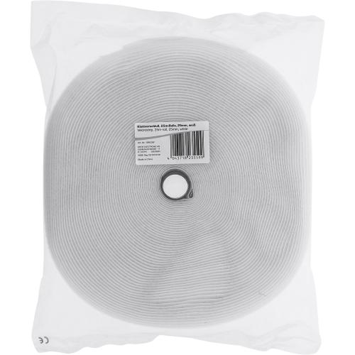 Preview: Klett-Kabelbinder Band 25 m x 25 mm – Weiß, 2-teilig, zuschneidbar