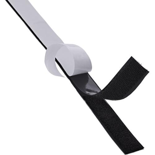 Preview: Klett-Kabelbinder Band 25 m x 25 mm – Schwarz, 2-teilig, zuschneidbar