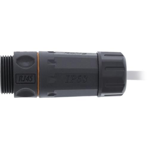 Preview: RJ45-Outdoor-Kupplung Cat.6A, IP68, geschirmt, 2x RJ45 Buchse