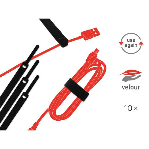 Preview: Label The Cable Basic LTC 1110 10er Set schwarz