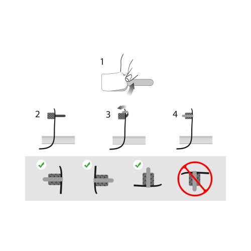 Preview: Label The Cable Wall LTC 3120 10er Set weiß