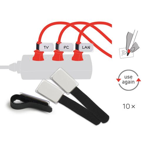 Preview: Label The Cable Mini LTC 2510 10er Set schwarz