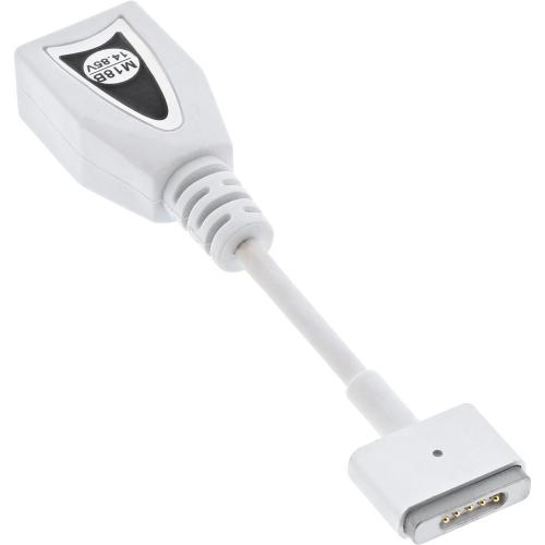InLine® Wechselstecker M18B 14,85V für Apple Magsafe2 für Universal Netzteil 90W 120W weiß