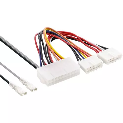 ATX auf AT-Mainboard Stromadapter – 20-Pin auf P8/P9 mit Schalteranschluss