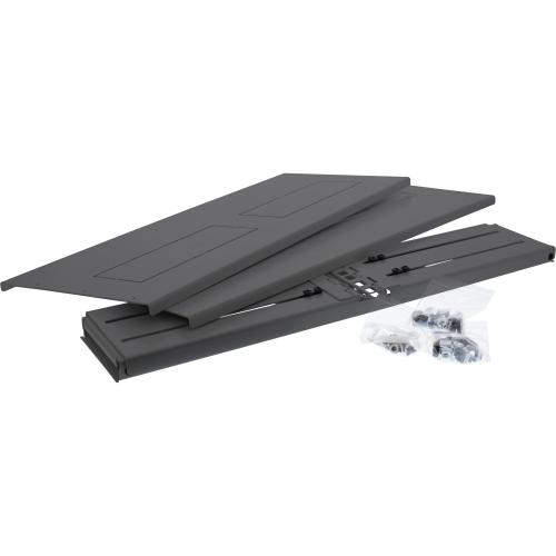 Preview: InLine® 19" Rack zur Wandmontage 2HE 24-40cm Tiefe mit Abdeckung schwarz