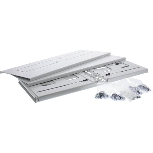 Preview: InLine® 19" Rack zur Wandmontage 4HE 24-40cm Tiefe mit Abdeckung grau