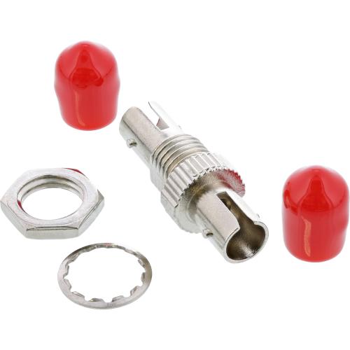 Preview: LWL Kupplung ST-ST Simplex – Multimode OM1/OM2 – Keramik – Metallgehäuse