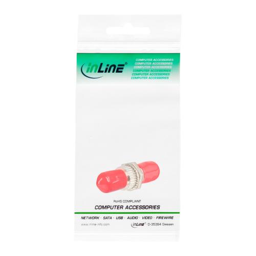 InLine® LWL Kupplung Simplex ST/ST Multimode Keramikhülse