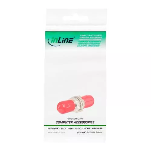 InLine® LWL Kupplung Simplex ST/ST Multimode Keramikhülse