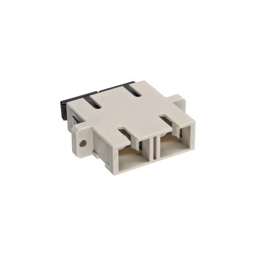 Preview: LWL Kupplung SC-SC Duplex – Multimode OM1/OM2 – Keramik – beige – Einbauversion