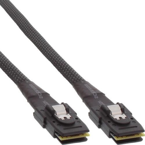 InLine® SAS Kabel intern Mini-SAS SFF-8087/Mini-SAS SFF-8087 mit Sideband
