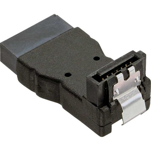 Preview: InLine® SATA Adapter Stecker Buchse gewinkelt nach unten
