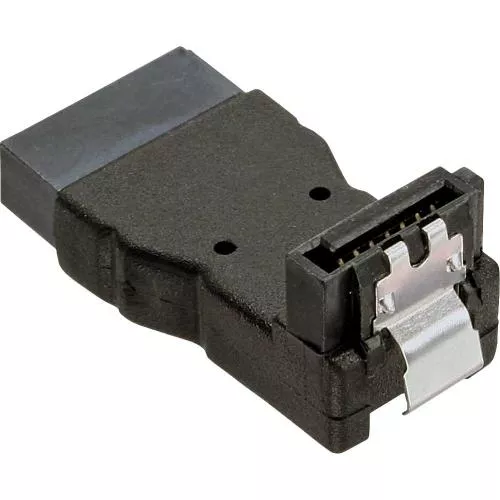 InLine® SATA Adapter Stecker Buchse gewinkelt nach unten