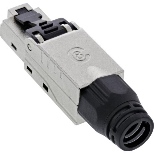 Preview: RJ45 Stecker Cat.8.1 – feldkonfektionierbar – geschirmt – 2000 MHz – Schraubverriegelung – 40 Gb/s