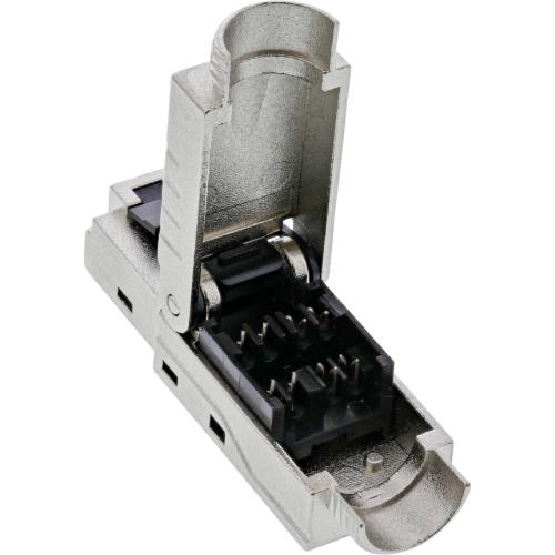 Preview: RJ45 Stecker Cat.6A – feldkonfektionierbar – geschirmt – 500 MHz – Schraubverriegelung – 10 Gb/s