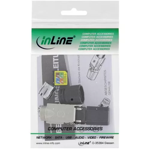 InLine® RJ45 Stecker Cat.6A 500MHz feldkonfektionierbar geschirmt