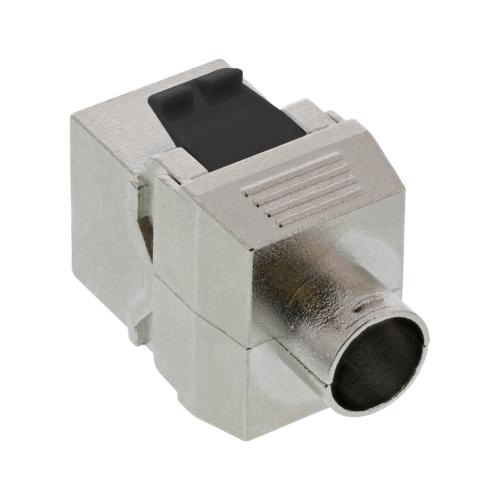 Preview: RJ45 Keystone-Modul Cat.8.1, Buchse/LSA, Snap-In, geschirmt, schmale Bauform