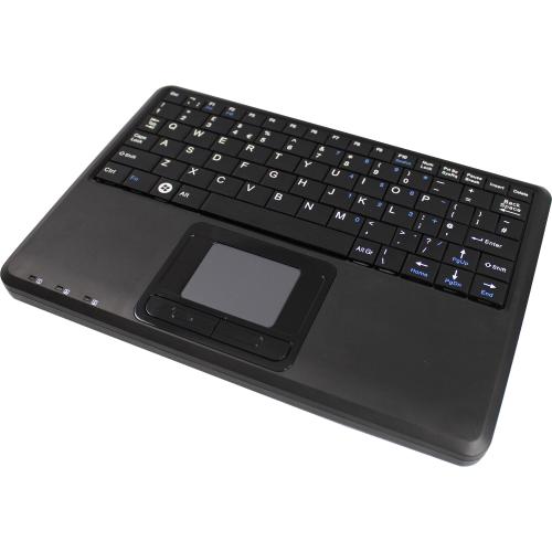 Perixx PERIBOARD-510 H PLUS US LAYOUT Mini Tastatur Touchpad Hub schwarz