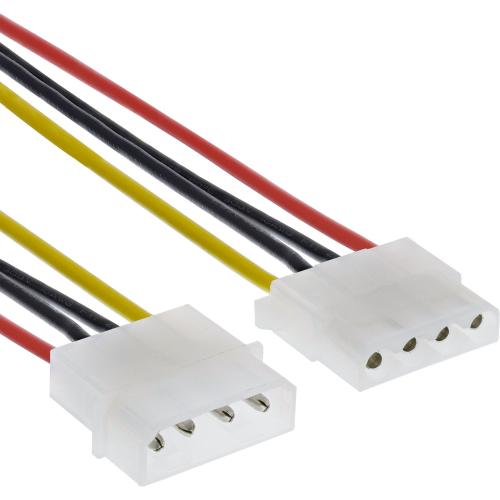 Preview: 4-Pin Molex Stromverlängerung – 0,50 m rund