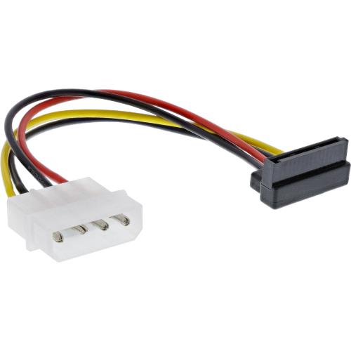 Preview: 4-Pin Molex auf SATA Stromadapter – SATA-Stecker oben abgewinkelt