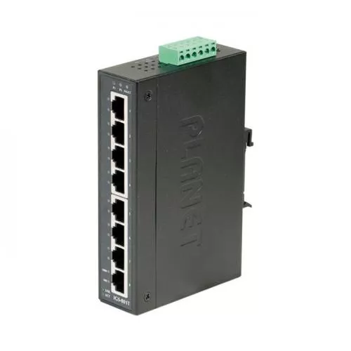 8-Port Fast Ethernet Switch für DIN-Rail, Industrieausführung